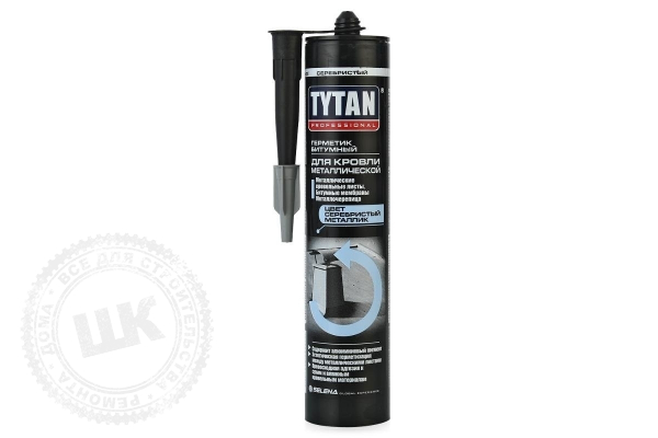 Герметик битумный для кровли черный Tytan Professional 310 мл