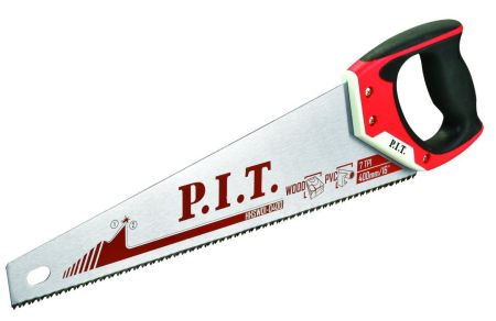 Ножовка по дереву P.I.T. серия CONTROL HHSW03-0400 (400 мм, 7 TPI, трёхгранная заточка, сталь 65Mn)