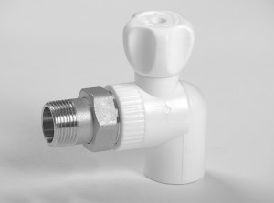 Кран радиаторный угловой НР D20-1/2" КОНТУР