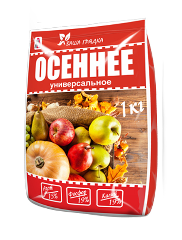 Удобрение осеннее универсальное ВИКА 1кг 15-19-19 