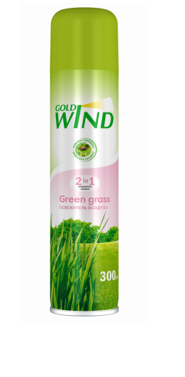 Освежитель воздуха (Gold wind Green grass) 300мл. (52-200)