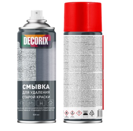 DECORIX cмывка краски аэрозольная 520 мл 