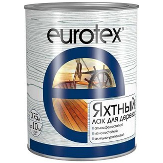 Лак яхтный глянцевый EUROTEX 0,75/6