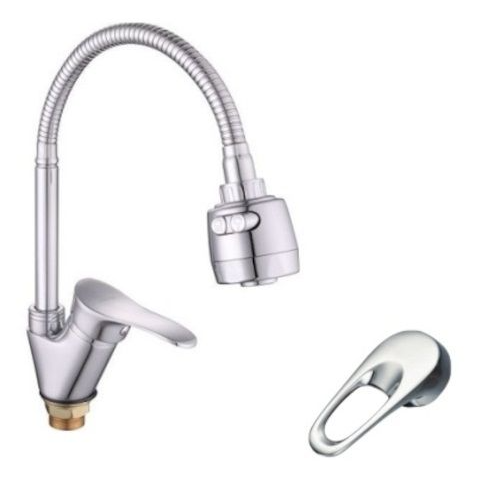 Смеситель для умывальника aQuaDv, Литой Корпус, Гайка, кар, Мет руч 410-02 (1/10)