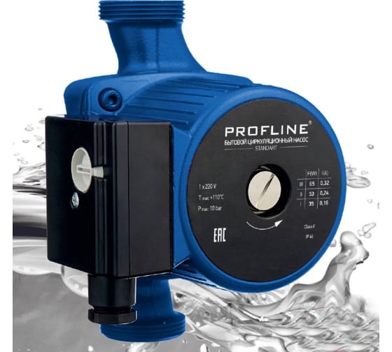 Насос циркуляционный PROFLINE Standart 25/6-180 гайки, кабель