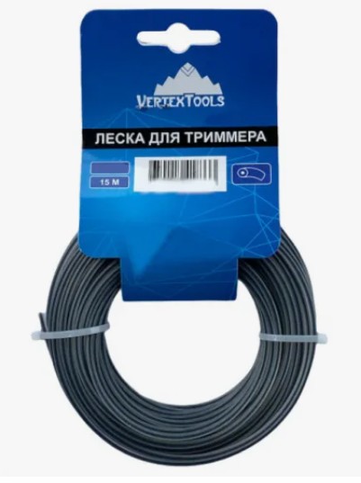 Леска 2,4мм*12м круг с метал.сердечником YK-555-2.4-12 VERTEXTOOLS