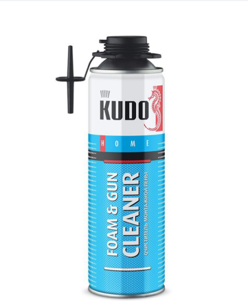 Очиститель монтажной пены 650мл KUDO FOAM&GUN CLEANER HOM KUPH06C (голубой)/12