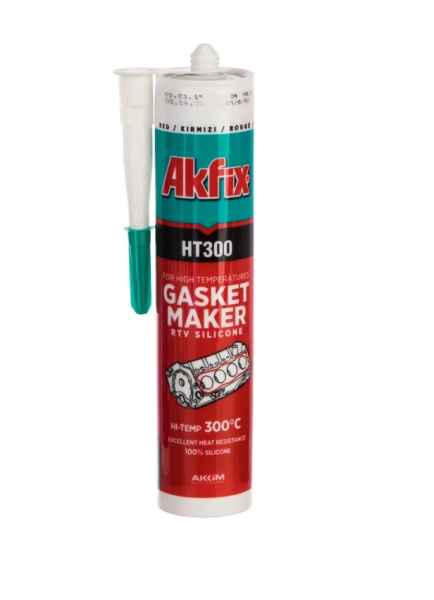 Герметик силиконовый термостойкий 310 красный  AKFIX НТ300