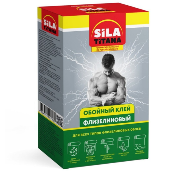 Клей обойный "Sila Titana" флизелиновый 350гр.18шт/кор