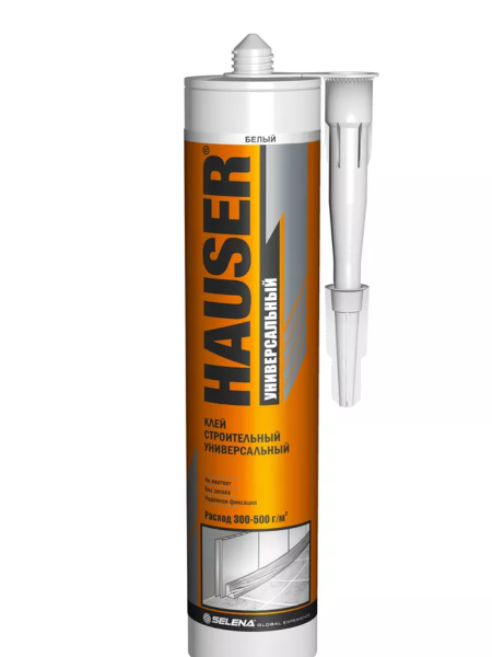 Клей строительный универсальный HAUSER белый 310гр 