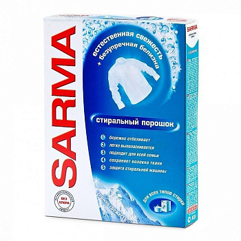 Стиральный порошок Сарма 400г Актив Горная свежесть