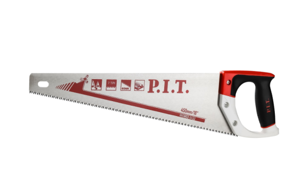 Ножовка по дереву P.I.T. серия CONTROL HHSW03-0500 (500 мм, 7 TPI, трёхгранная заточка, сталь 65Mn)