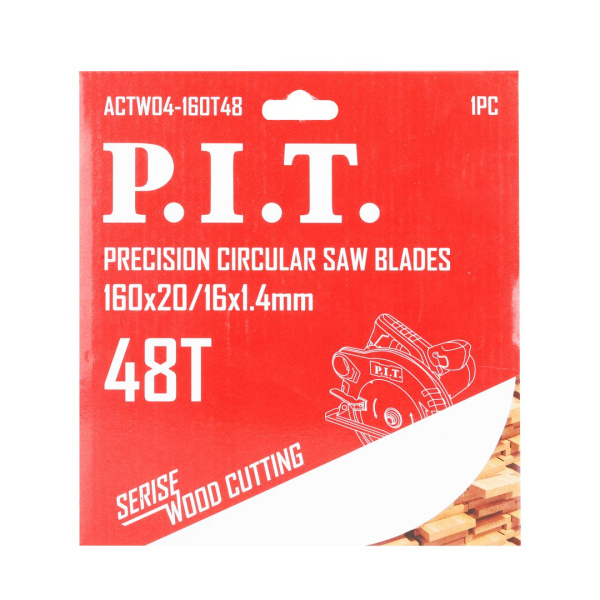 Диск пильный 160*20/16*1,4мм 48Т чистый рез PIT