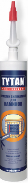 Герметик силикатный для каминов черный 280мл Tytan Professional 