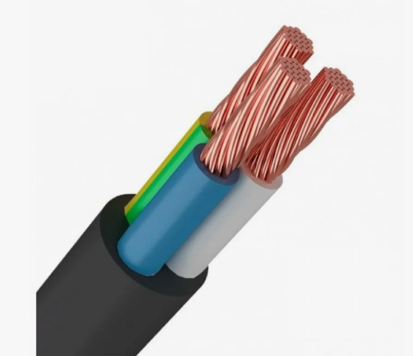 Провод ПВС 3x1,5 черный ГОСТ 7399-97