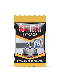 Антизасор средство д/труб чистящее 90гр SANITOL