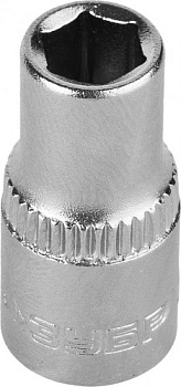 Головка торцовая ЗУБР FLANK 1/4" 6мм