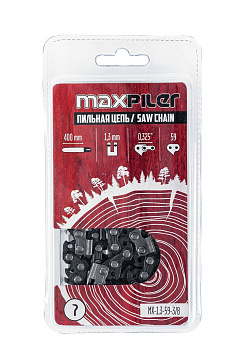Цепь пильная 400мм/16 3/8 1,3мм 59 звена блистер MAXPILER