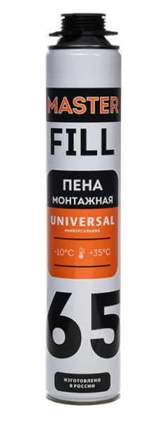 Пена монтажная профессиональная всесезонная MasterFILL 65 Universal 850мл/16