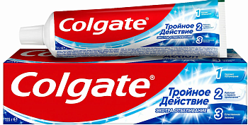 Зубная паста Colgate 100мл Тройное действие+экстра отбеливание