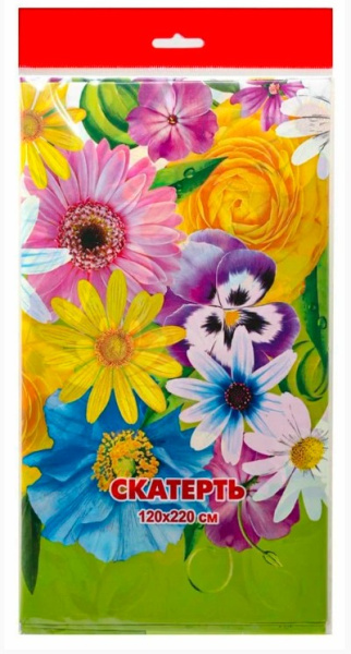 Скатерть для пикника Цветочная поляна 120*220см ПВД