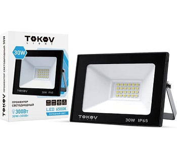 Прожектор светодиодный 30Вт 1700Лм 6500К IP65 TOKOV ELECTRIC