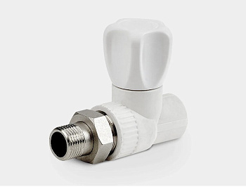 Кран радиаторный прямой НР D25-3/4" КОНТУР