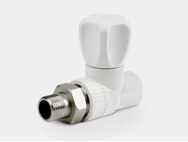 Кран радиаторный прямой НР D25-3/4" КОНТУР