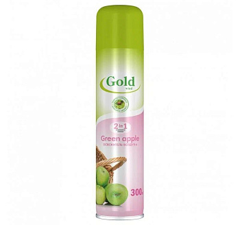 Освежитель воздуха (Gold wind Green apple) 300мл. (52-200)