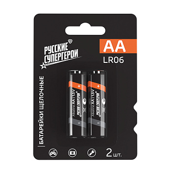 Батарейка щелочная 1.5V 2шт в блистере LR06 AA BY