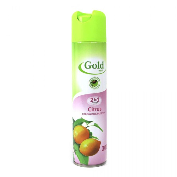 Освежитель воздуха (Gold Wind Citrus) 300мл. (52-200)