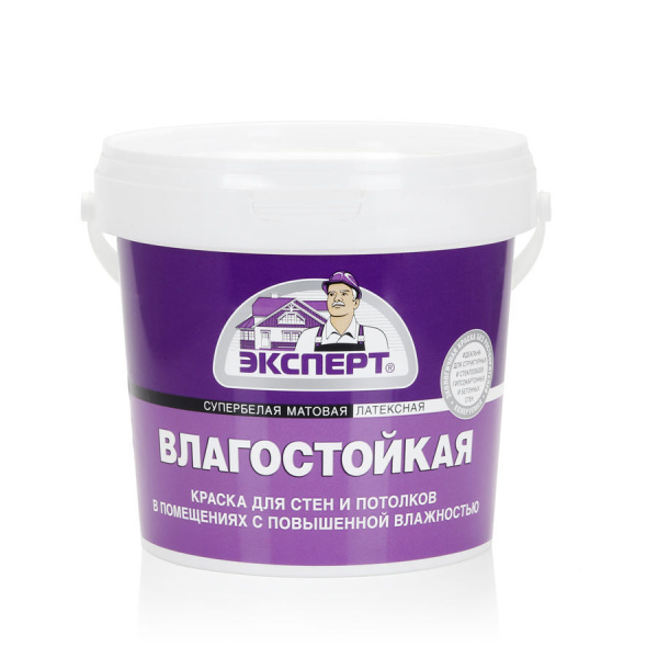 ЭКСПЕРТ краска влагостойкая супербелая  (7кг)