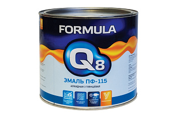 Эмаль ПФ-115 FORMULA Q8 черная 2,7кг/6/