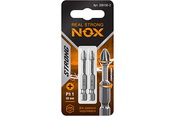 Бита РН1*50 (2шт) Nox Strong торсионная