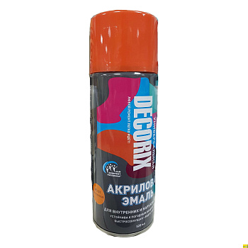 DECORIX эмаль аэрозольная универсальная 520 апельсин