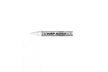 Маркер-краска белый 2-4мм ЗУБР МК-400 /12