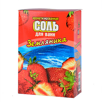 Соль для ванн с пеной, Земляника 400гр, Бахташ