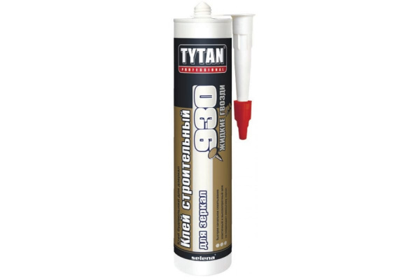 Клей строительный для зеркал №930 бежевый 380гр Tytan Professional