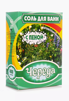 Соль для ванн с пеной, Череда 400гр, Бахташ