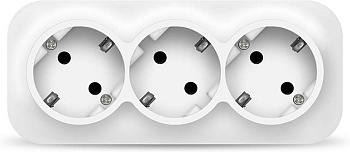 Розетка 3-м ОП 16А IP20 c/з бел IONICH 1420/8