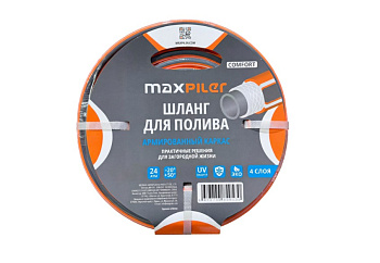 Шланг поливочный 3/4" 25м 4слоя 7бар 18.0х2.5мм  ПВХ MAXPILER