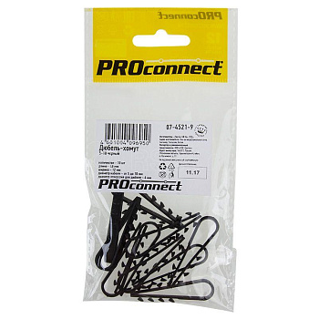Дюбель-хомут 5-10мм для круглого кабеля черн (уп.100шт) PROCONNECT 07-4521
