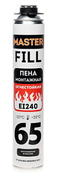 Пена монтажная профессиональная MasterFILL 65 ПРОТИВОПОЖАРНАЯ  850мл/12