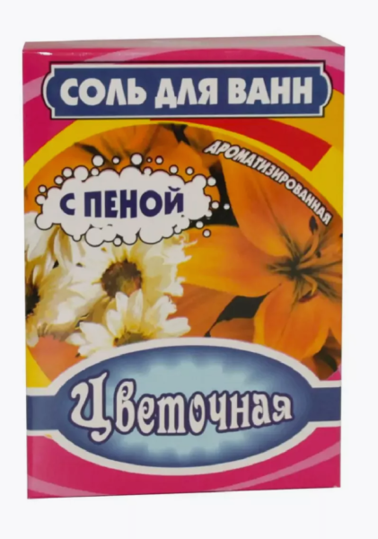 Соль для ванн с пеной, Цветочная 400гр, Бахташ/32