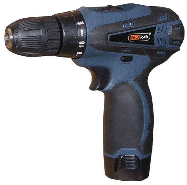 Дрель-шуруповерт аккумуляторная PRORAB 1920К2, 10,8 +АКК+бита