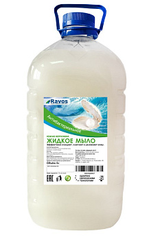 Мыло жидкое эконом Жемчужина 5л ПЭТ "Ravos" 